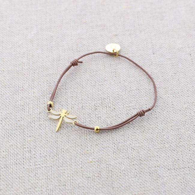 DRAGONFLY ENAMEL ELASTIC STEEL BRACELET
