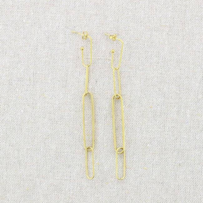 STEEL LINK EARRINGS