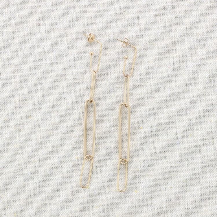 STEEL LINK EARRINGS
