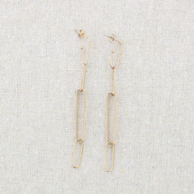 PENDIENTES ACERO ESLABONES