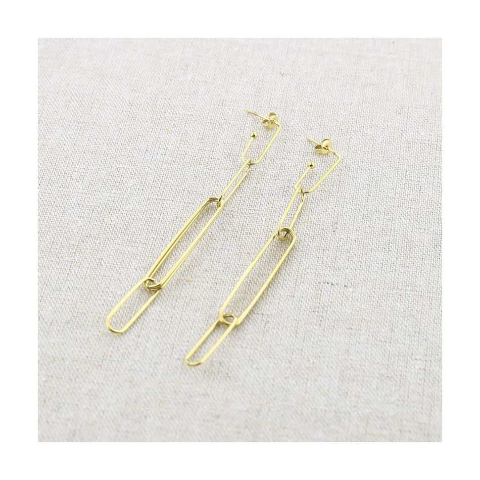 STEEL LINK EARRINGS
