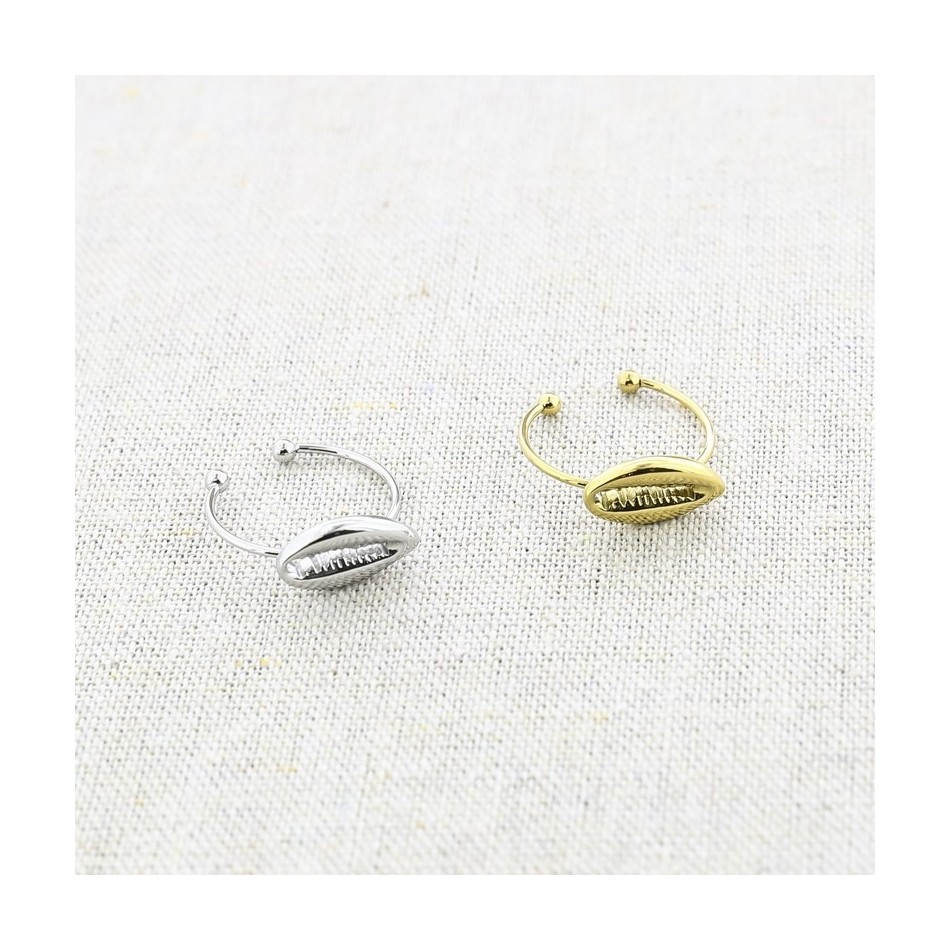 ANILLO ACERO CONCHA