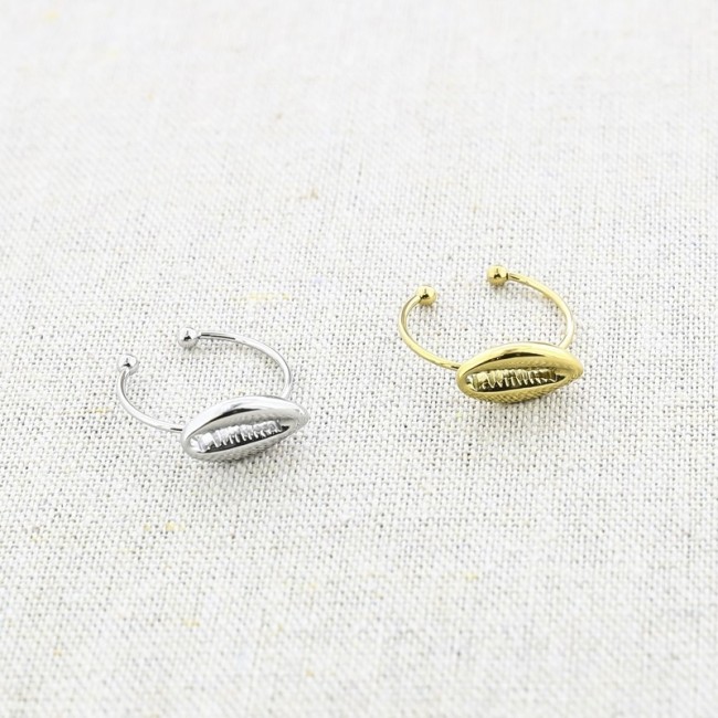 ANILLO ACERO CONCHA