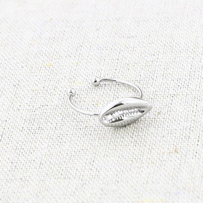 ANILLO ACERO CONCHA