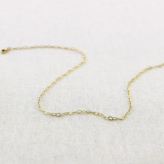 STEEL CHAIN SHORT NECKLACE