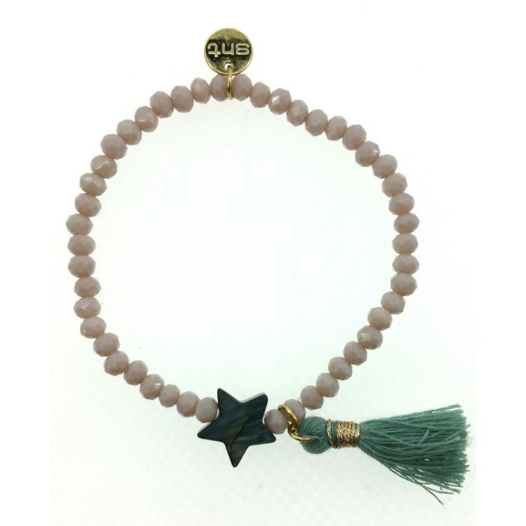 FRINGED FACETED BEADS BRACELET 2