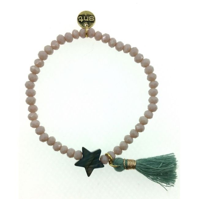 FRINGED FACETED BEADS BRACELET