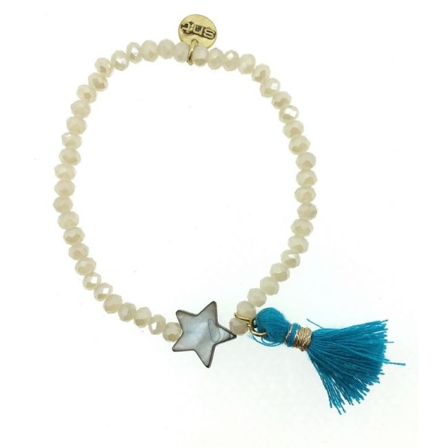 FRINGED FACETED BEADS BRACELET
