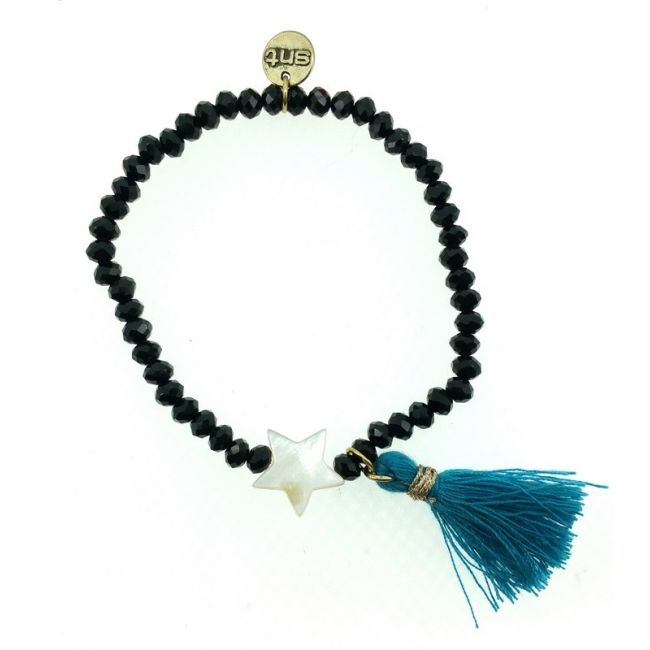 FRINGED FACETED BEADS BRACELET
