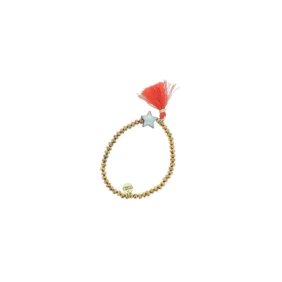 FRINGED FACETED BEADS BRACELET