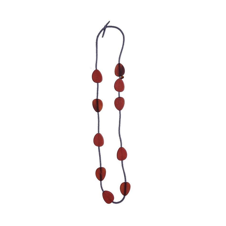 LONG NECKLACE WITH RESIN BEADS