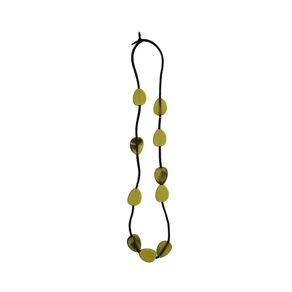 COLLAR LARGO CUENTAS RESINA