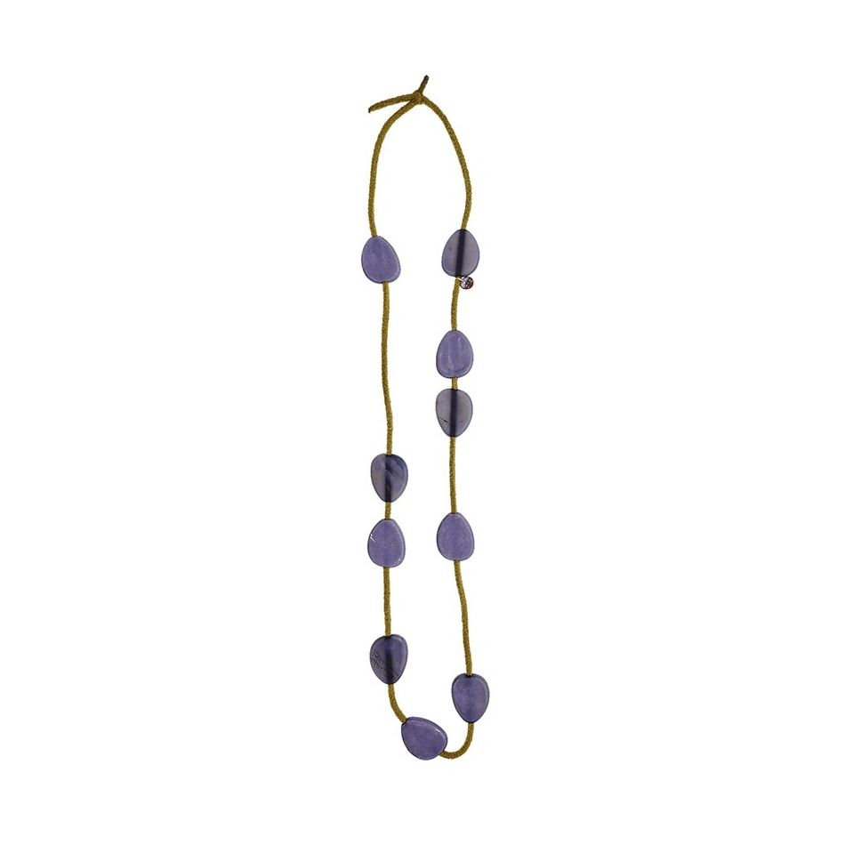 COLLAR LARGO CUENTAS RESINA