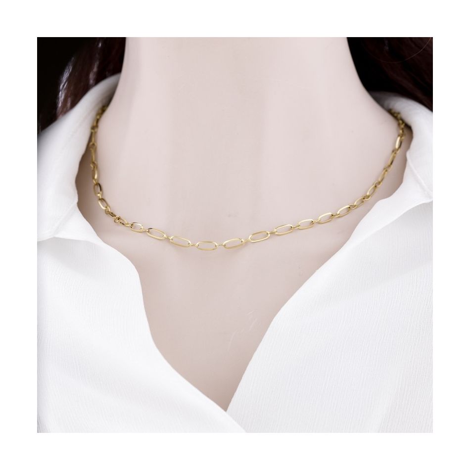 STEEL CHAIN SHORT NECKLACE