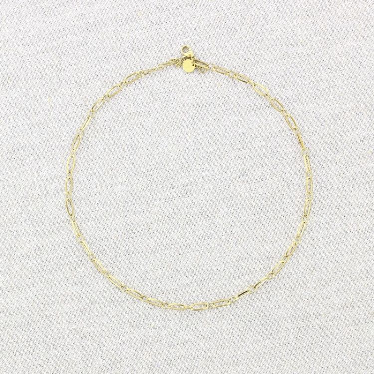 STEEL CHAIN SHORT NECKLACE 2