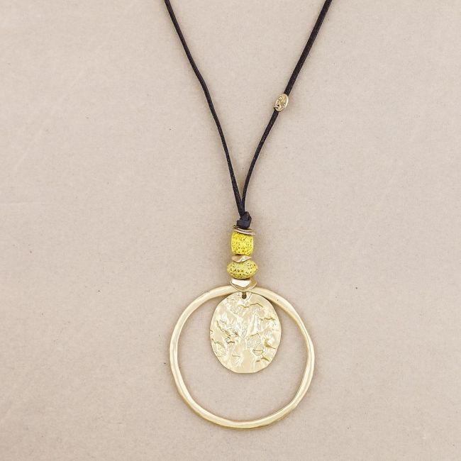 COLLAR LARGO DOBLE COLGANTE METAL