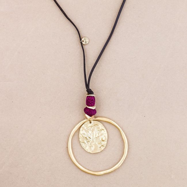 COLLAR LARGO DOBLE COLGANTE METAL
