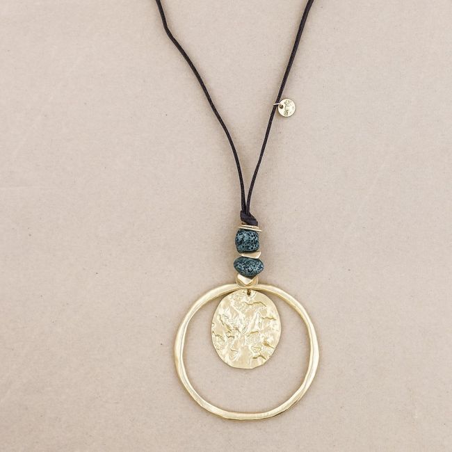 COLLAR LARGO DOBLE COLGANTE METAL