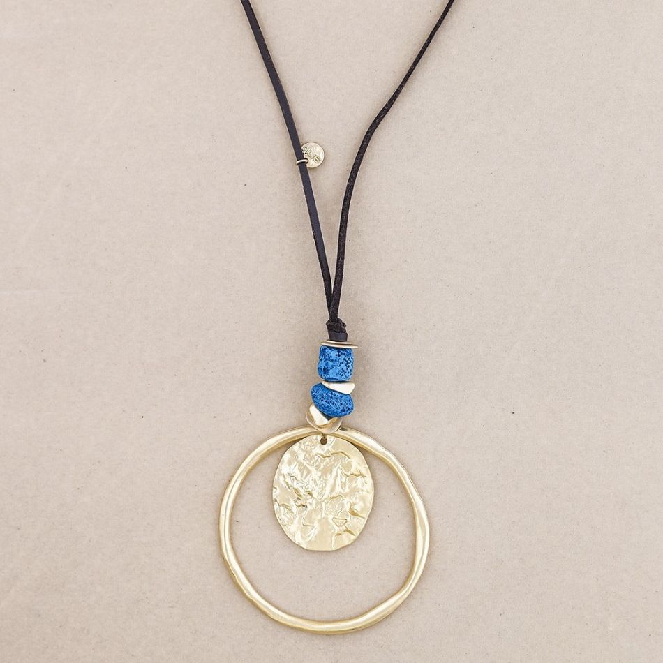 COLLAR LARGO DOBLE COLGANTE METAL