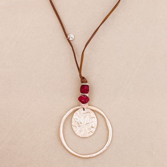 COLLAR LARGO DOBLE COLGANTE METAL