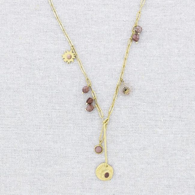 STEEL NECKLACE CHAIN PENDANTS MEDALS 44CM