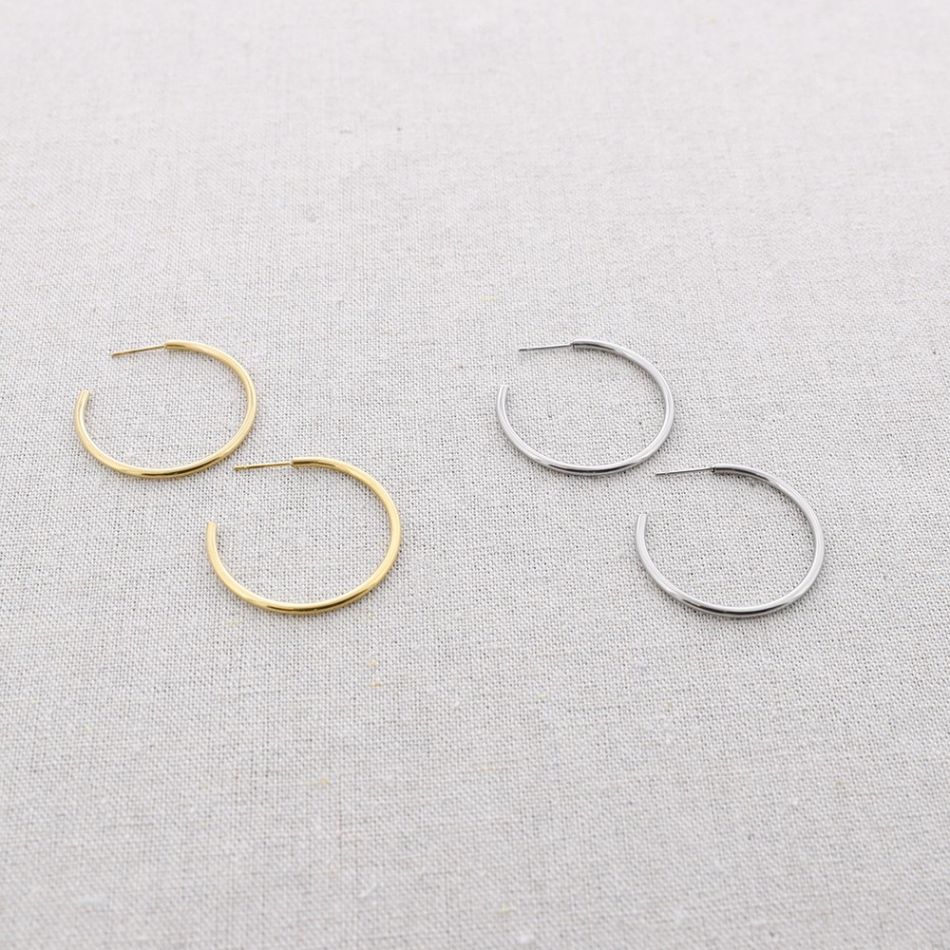 PENDIENTES ACERO ARO 3.5cm*2mm