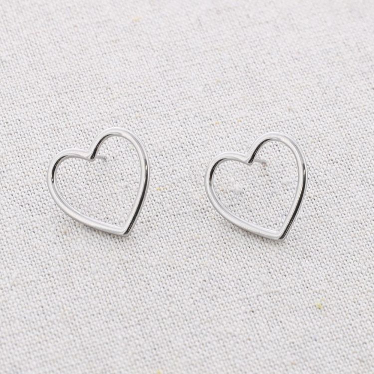PENDIENTES ACERO CORAZÓN