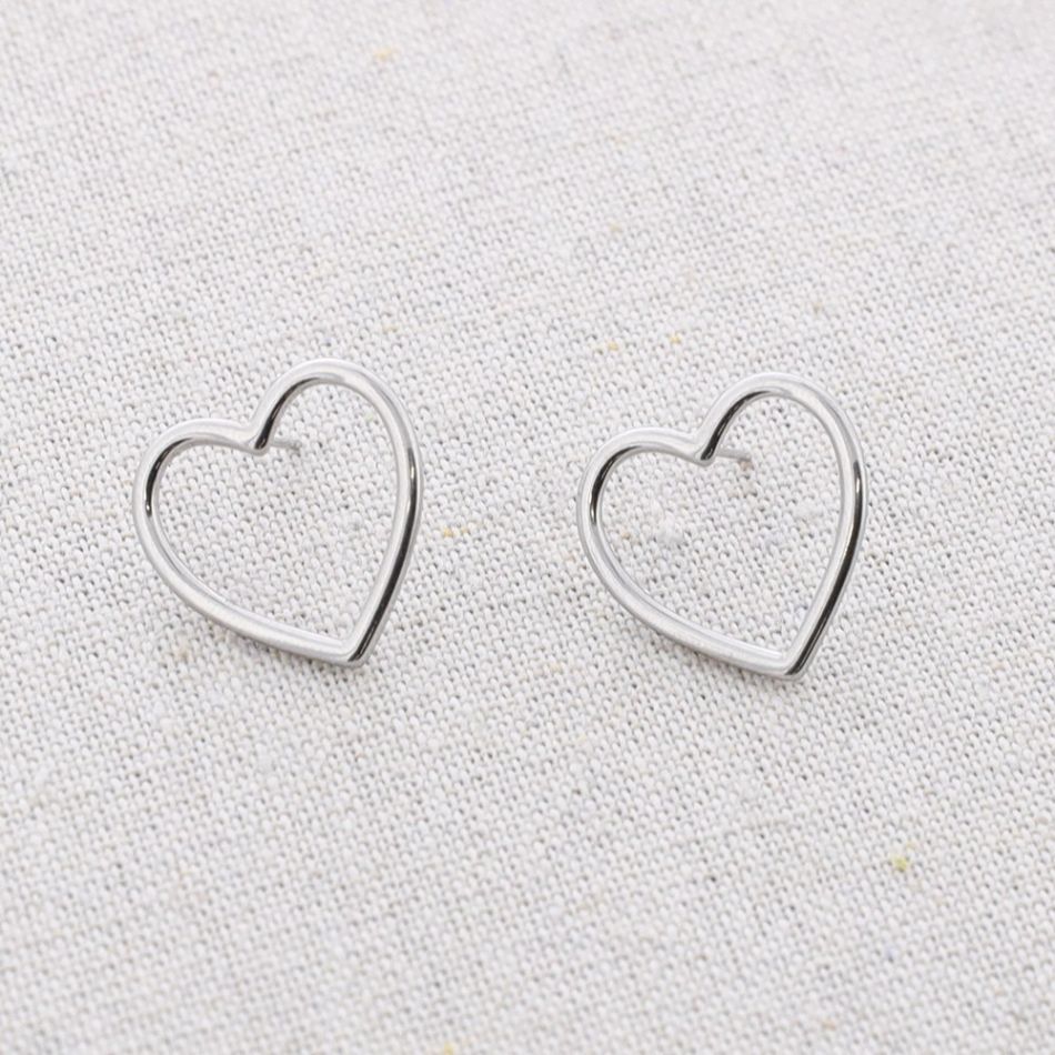HEART STEEL EARRINGS