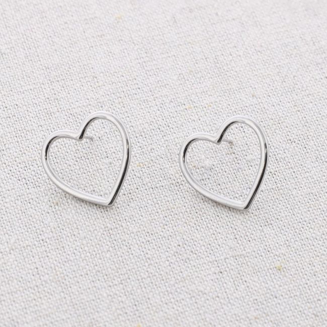 PENDIENTES ACERO CORAZÓN