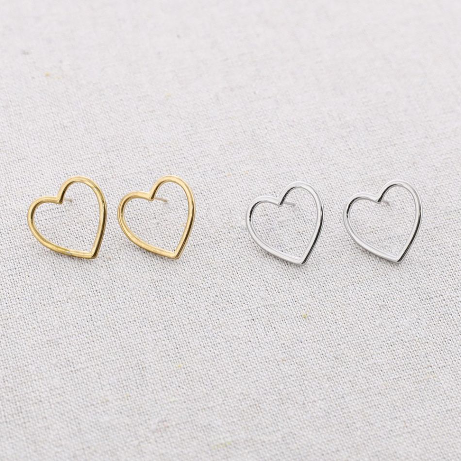 HEART STEEL EARRINGS