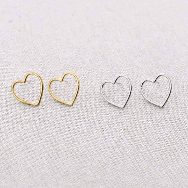 PENDIENTES ACERO CORAZÓN