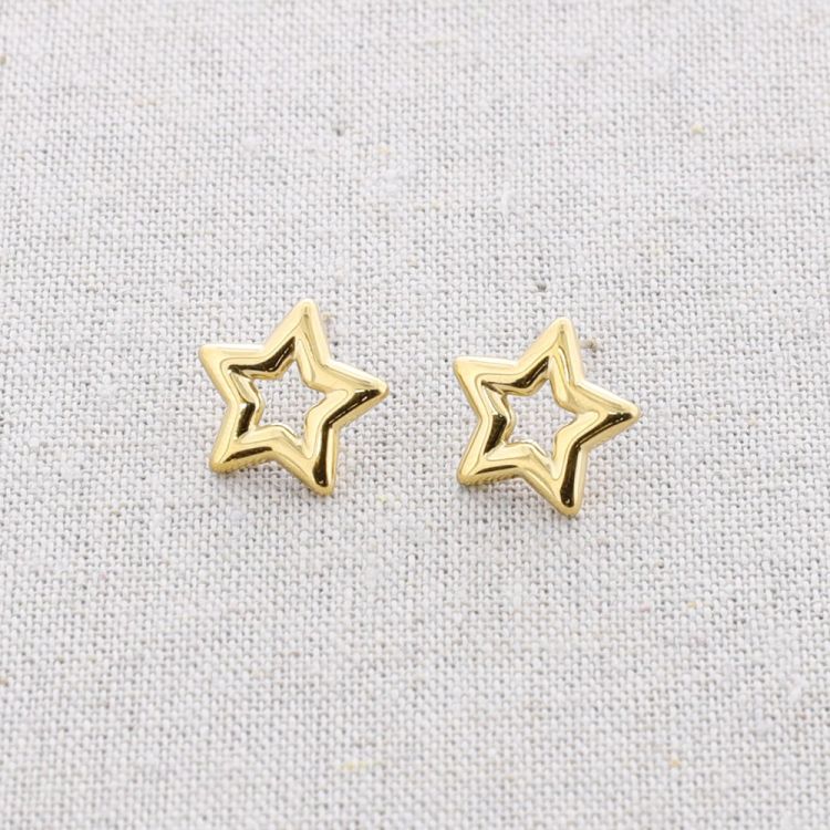 PENDIENTES ACERO ESTRELLA 2