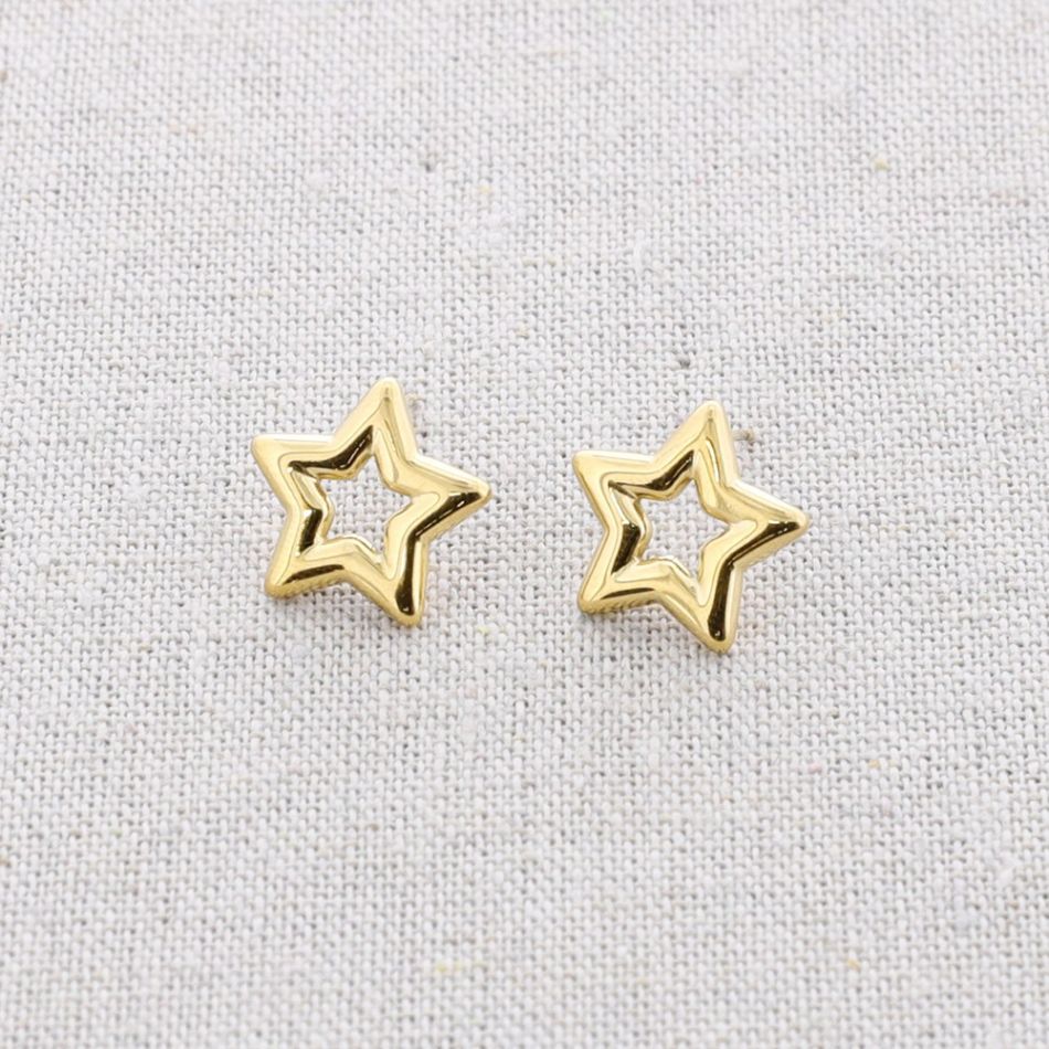 STAR STEEL EARRINGS