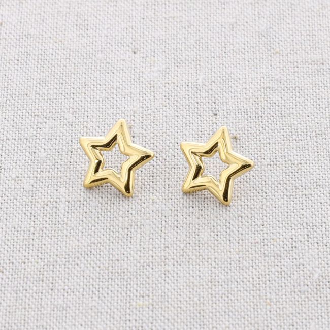STAR STEEL EARRINGS