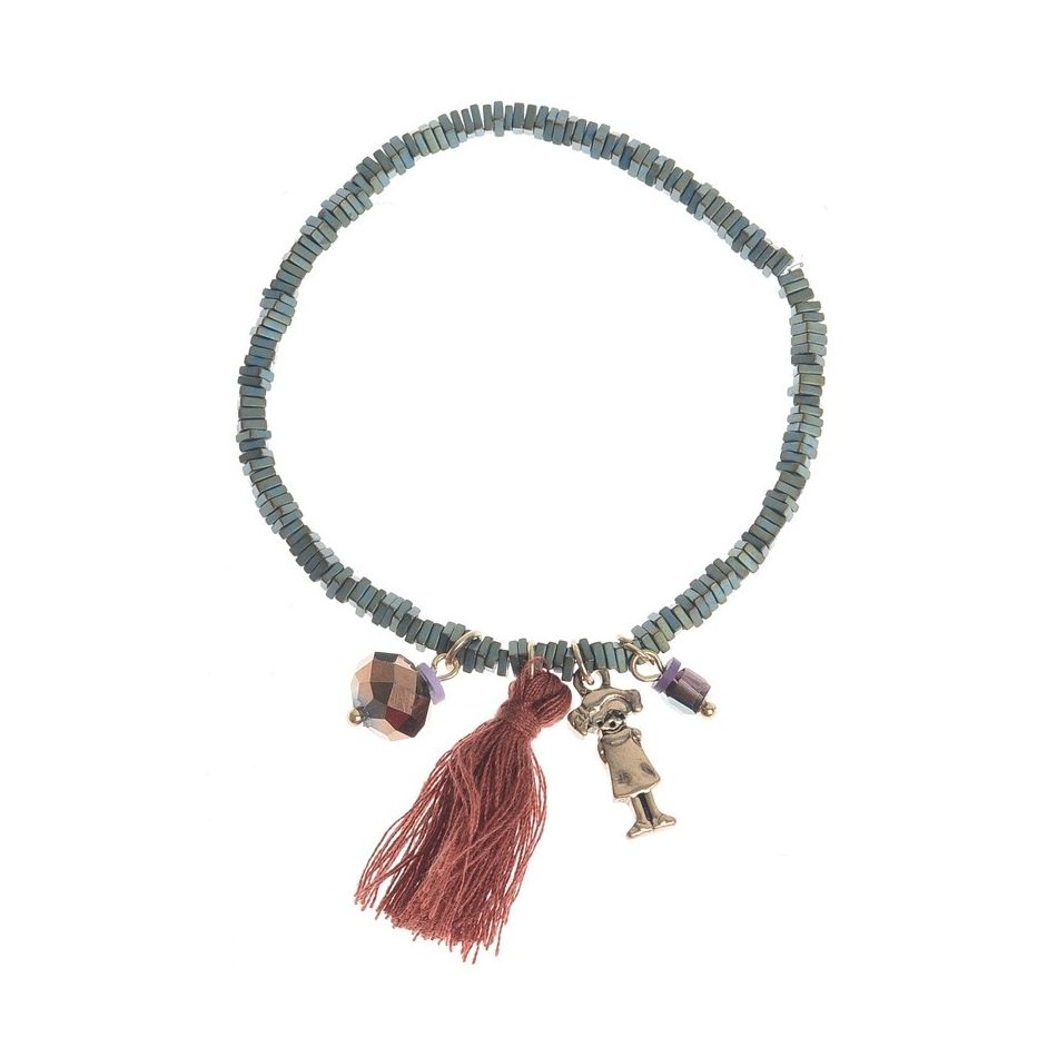 PULSERA CUENTAS COLGANTES