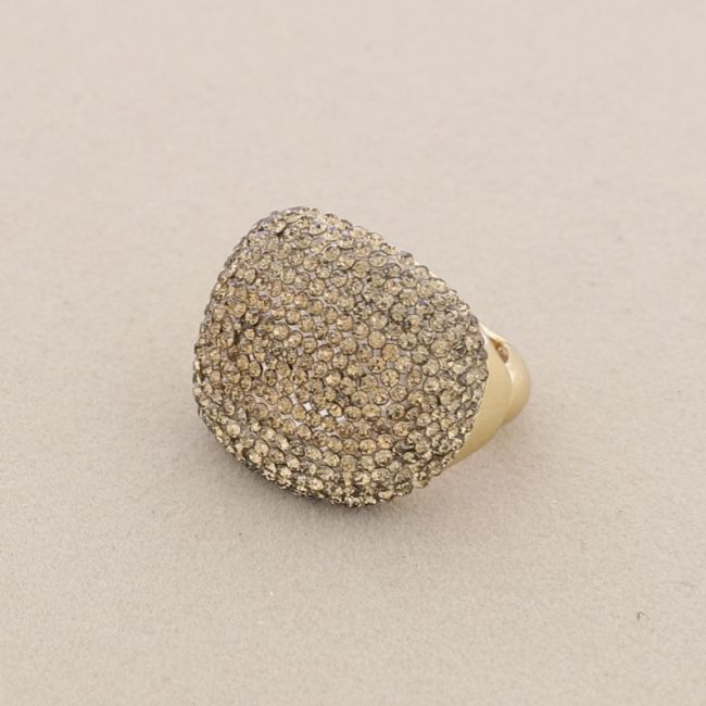 METAL RHINESTONE ELASTIC RING