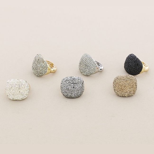 ANILLO ELÁSTICO METAL STRASS