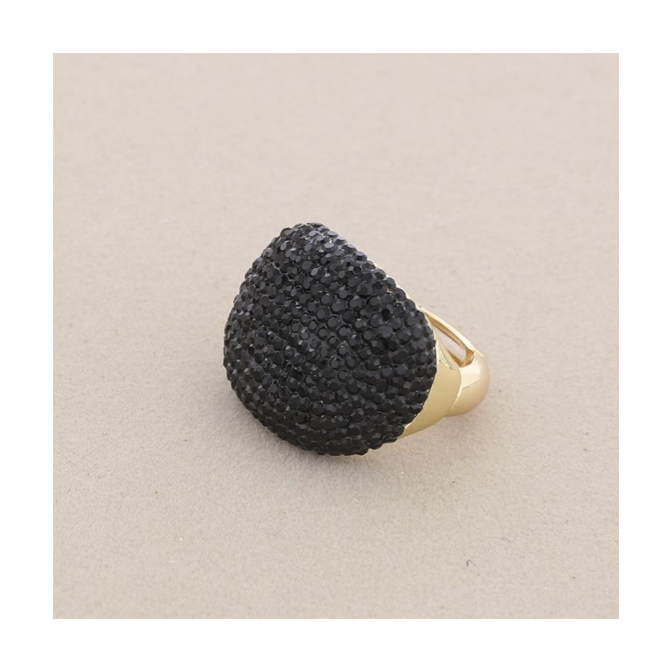 METAL RHINESTONE ELASTIC RING