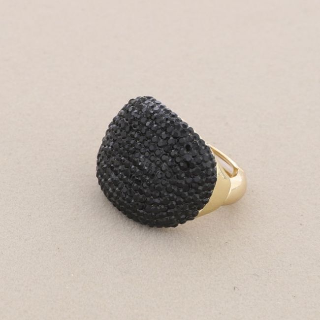 METAL RHINESTONE ELASTIC RING