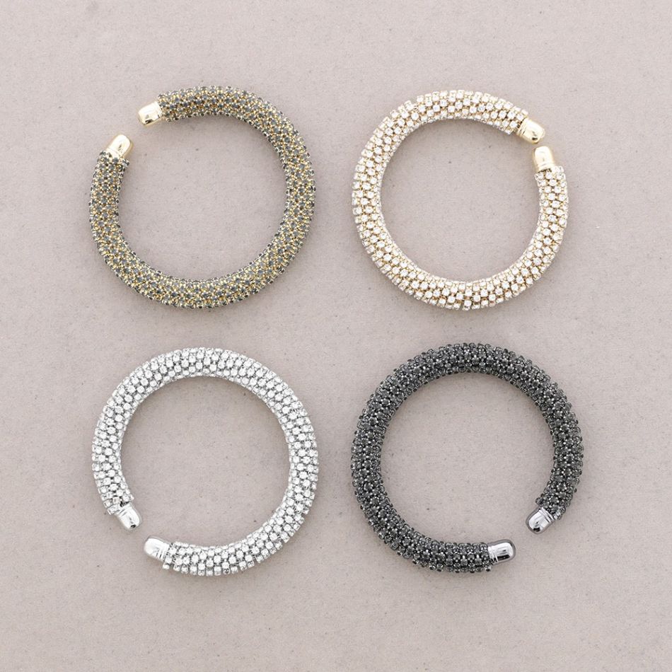 PULSERA TIRAS CRISTALES