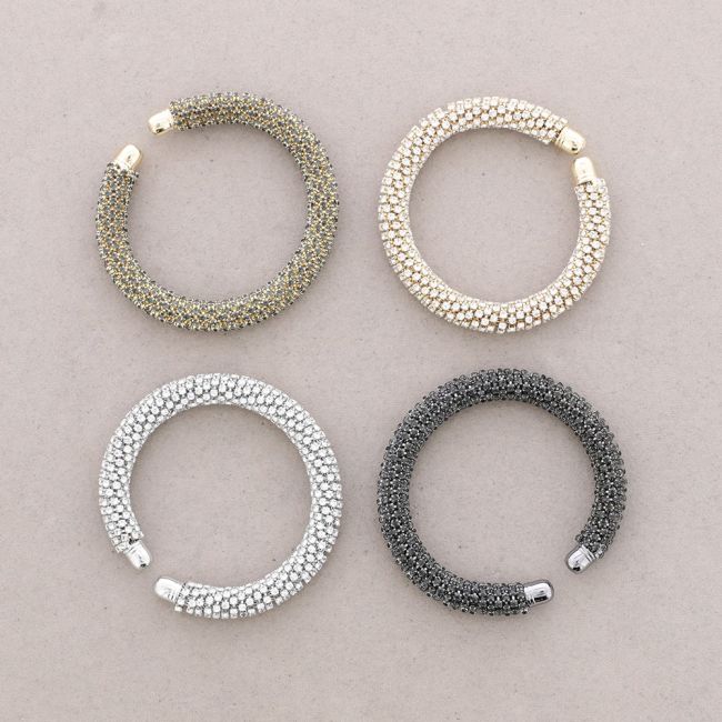 PULSERA TIRAS CRISTALES