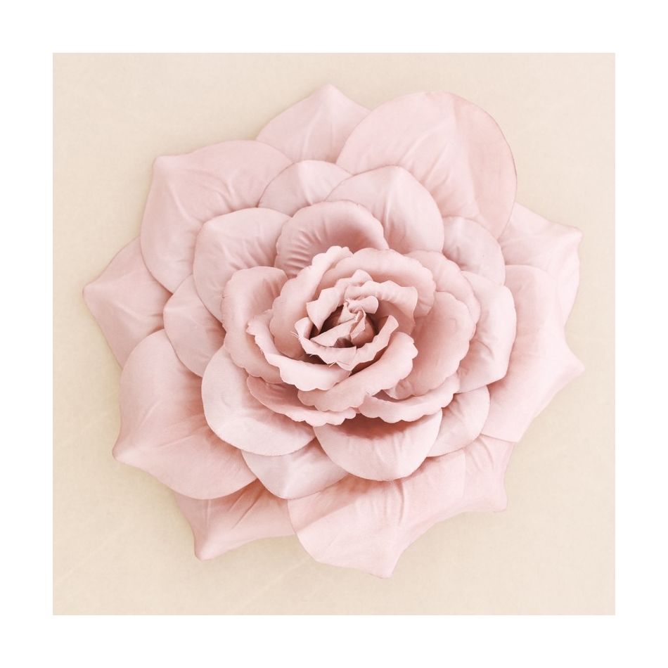 BROCHE FLOR TELA PÉTALOS 25CM