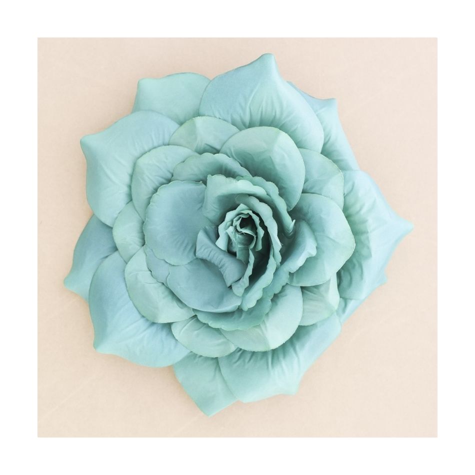 BROCHE FLOR TELA PÉTALOS 25CM
