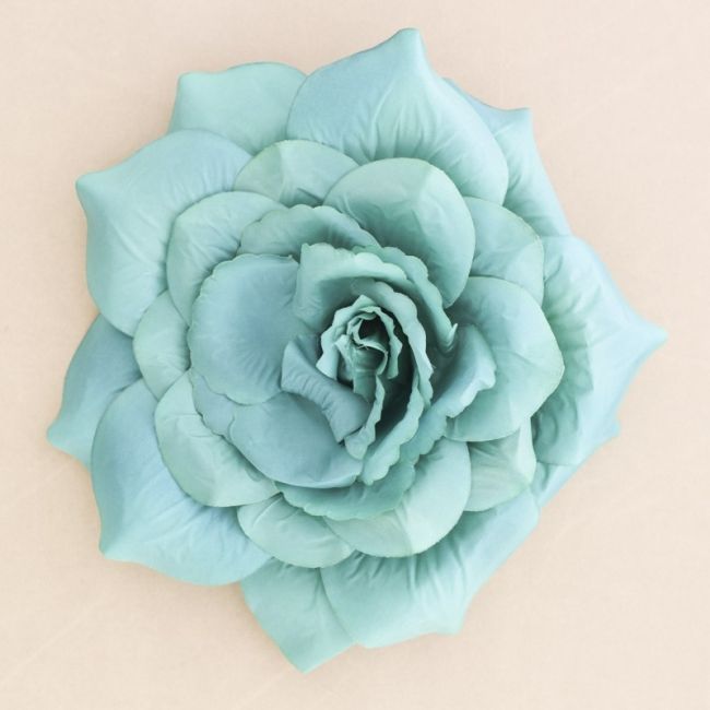BROCHE FLOR TELA PÉTALOS 25CM