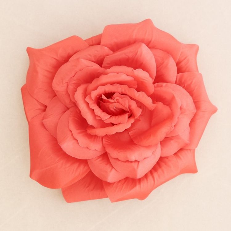 FABRIC FLOWER BROOCH WITH PETALS 25CM