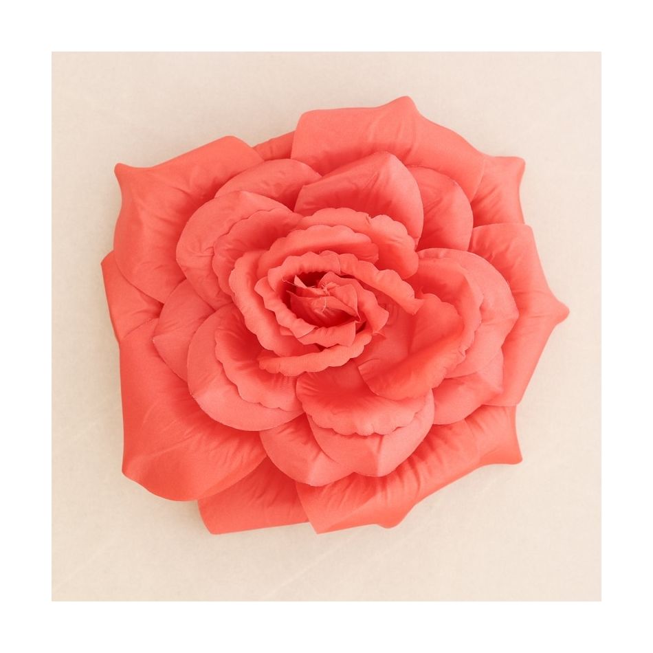 FABRIC FLOWER BROOCH WITH PETALS 25CM
