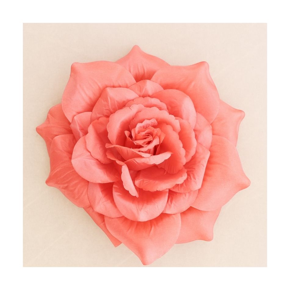BROCHE FLOR TELA PÉTALOS 25CM