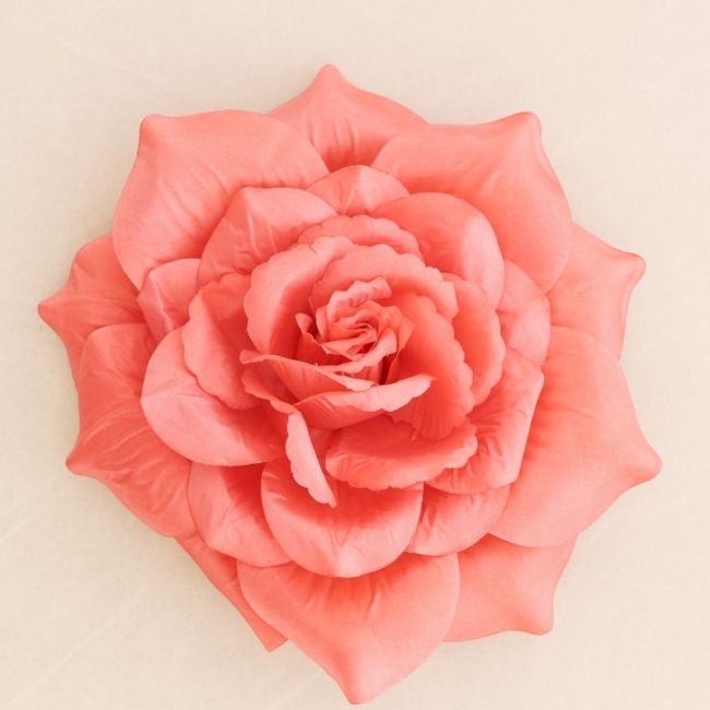 BROCHE FLOR TELA PÉTALOS 25CM