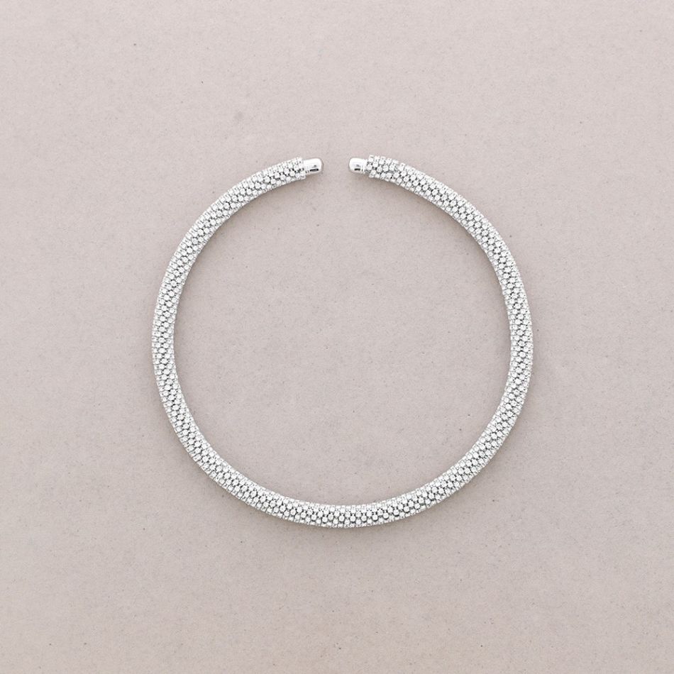 CRYSTAL STRIPS SHORT NECKLACE