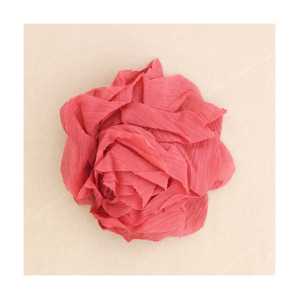 FABRIC FLOWER BROOCH